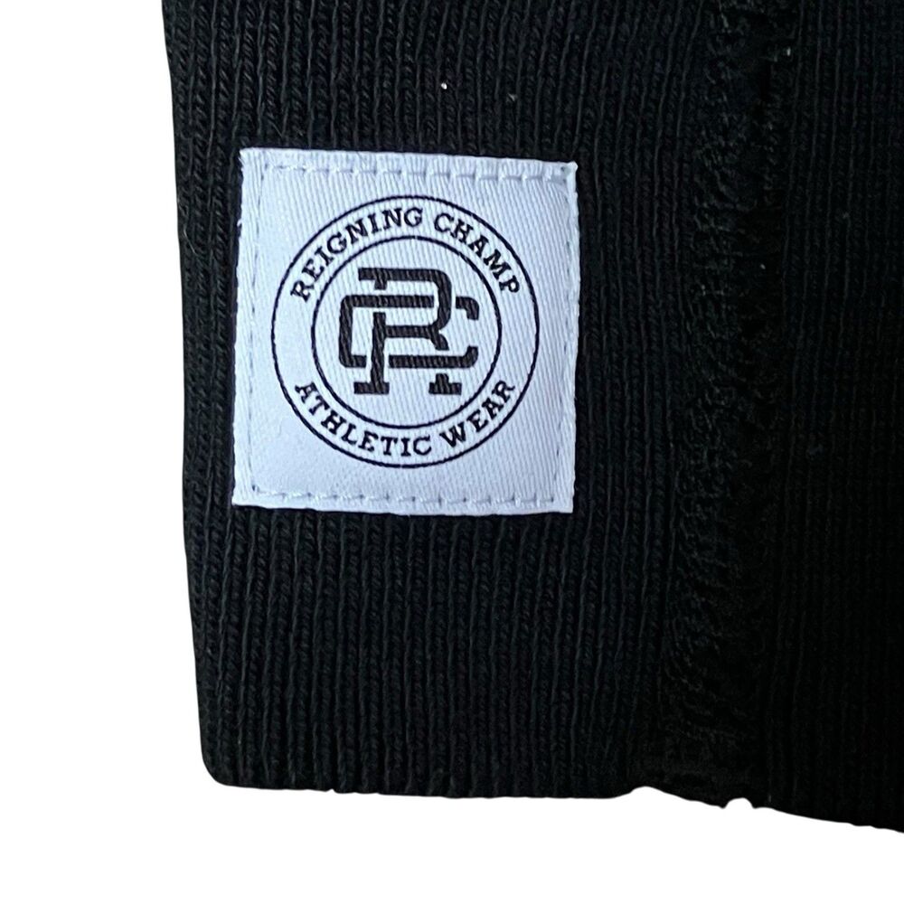 Reigning Champ Mens S Black‎ Cotton Crewneck Sweatshirt Logo Athletic Streetwear - Picture 9 of 12
